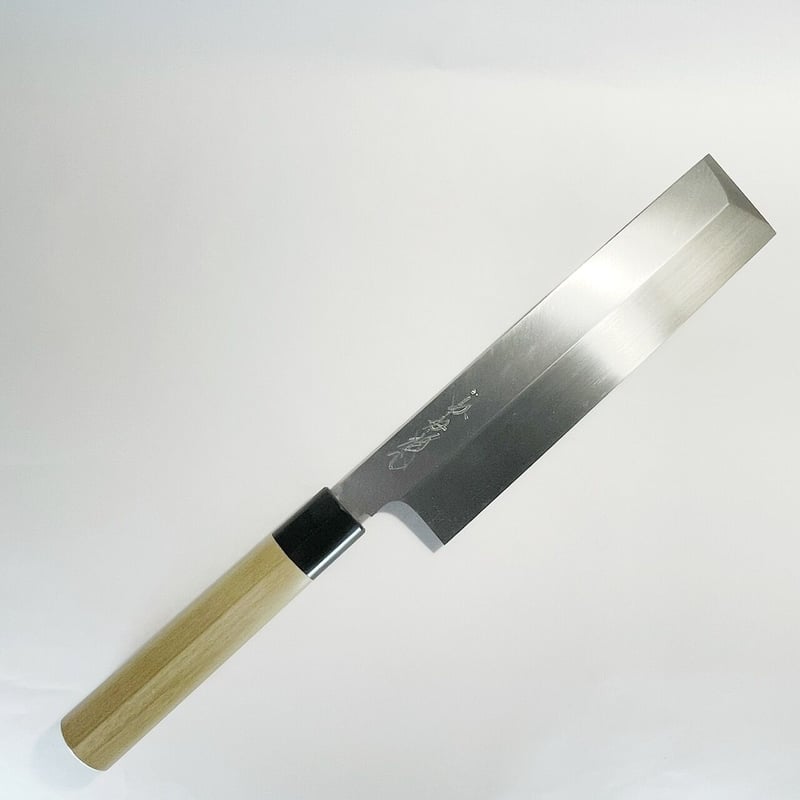 本焼薄刃包丁 青鋼 水牛柄 7寸5分(225mm) | 刃物の老舗 本家 本焼薄刃包丁 青鋼 水牛柄 7寸5分(225mm) | 刃物の老舗 本家