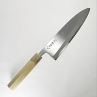 薄刃包丁 白鋼 霞 水牛柄 7寸（210mm） | 刃物の老舗 本家かね惣