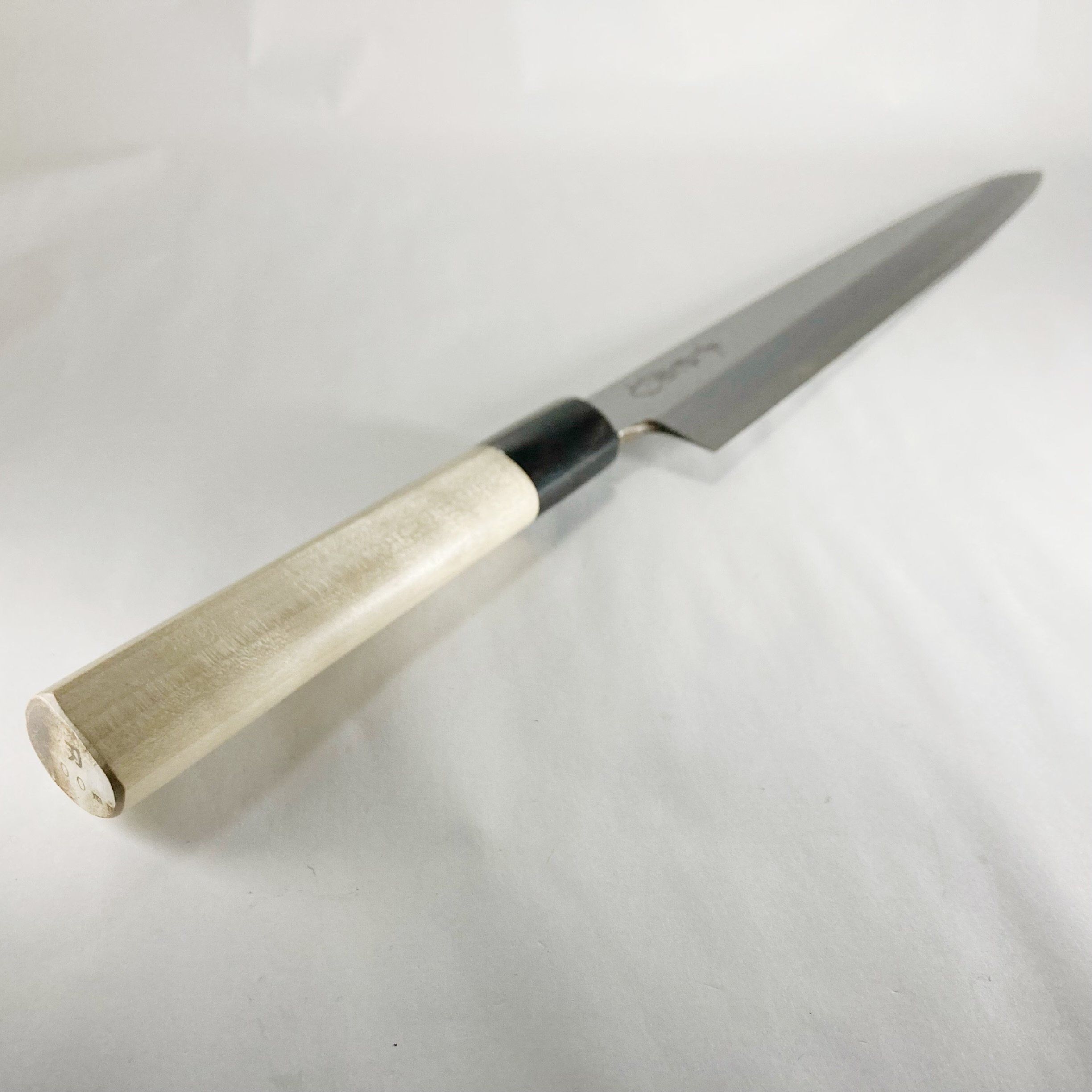 柳刃 白鋼 霞 水牛柄 1尺（300mm） | 刃物の老舗 本家かね惣 | 【公式