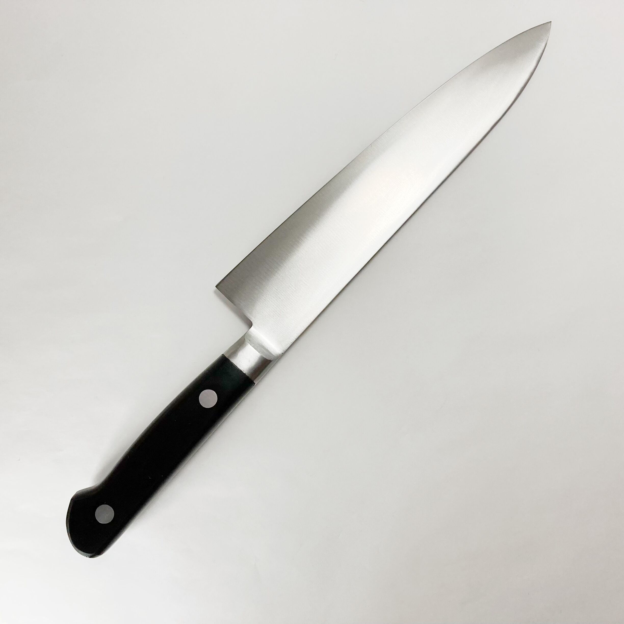 包丁　切付牛刀　ハ寸　三枚打　鏡面仕上げ　切味抜群　箱付　未使用品 original