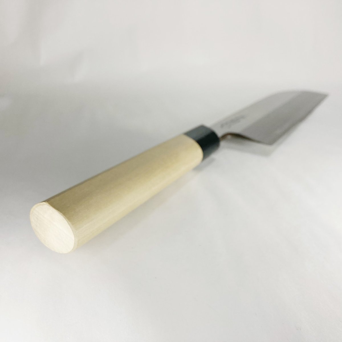 鎌形薄刃 白鋼 霞 水牛柄 7寸5分（225mm） | 刃物の老舗 本家かね惣