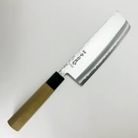 薄刃包丁 白鋼 霞 水牛柄 7寸5分（225mm） | 刃物の老舗 本家