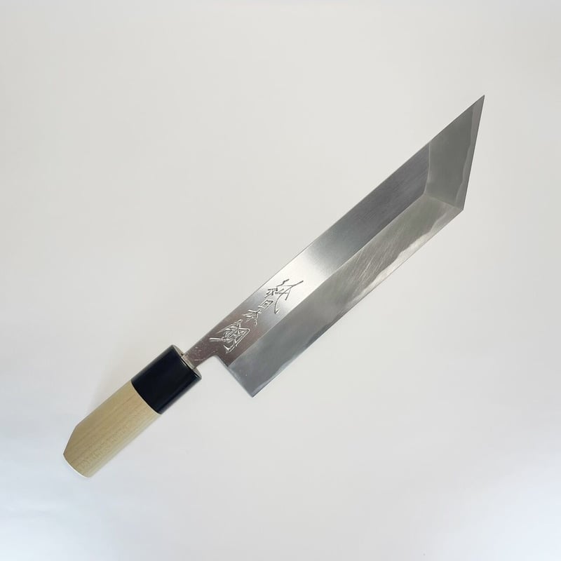 鰻裂き包丁 青鋼 霞 水牛柄 7寸(210mm) | 刃物の老舗 本家かね 鰻裂き包丁 青鋼 霞 水牛柄 7寸(210mm) | 刃物の老舗 本家かね