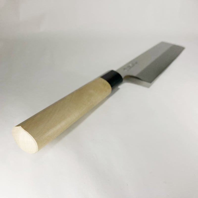 薄刃包丁 白鋼 霞 水牛柄 7寸(210mm) | 刃物の老舗 本家かね惣 薄刃包丁 白鋼 霞 水牛柄 7寸(210mm) | 刃物の老舗 本家かね惣