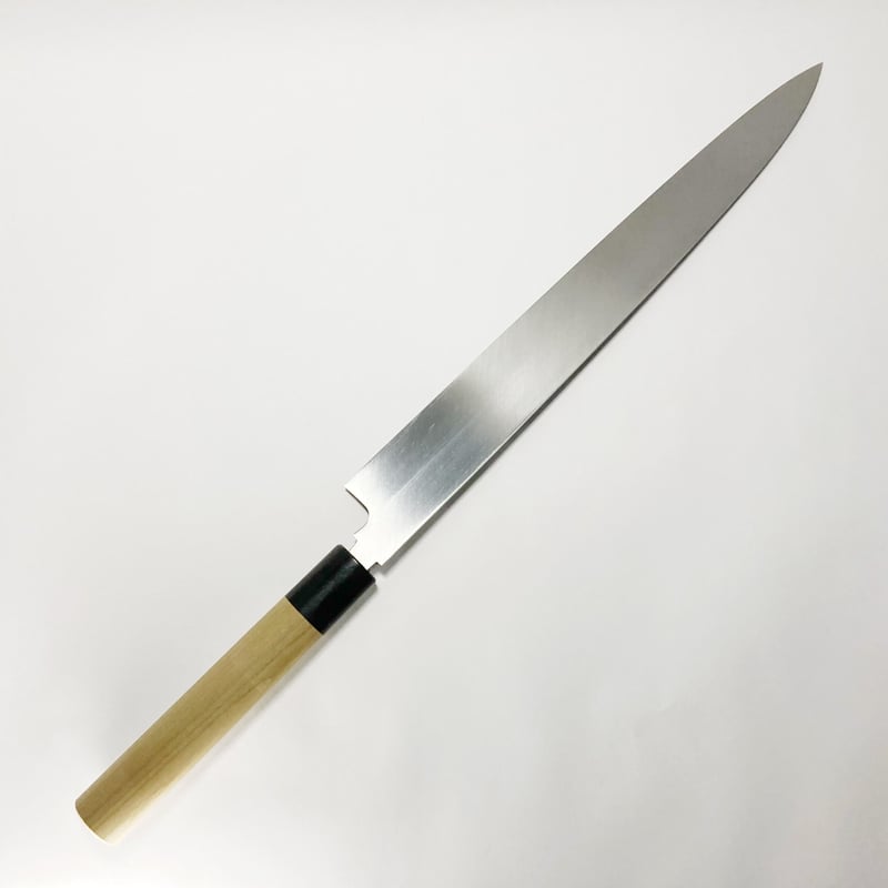 本焼柳刃 白鋼 水牛柄 1尺（300mm） | 刃物の老舗 本家かね惣