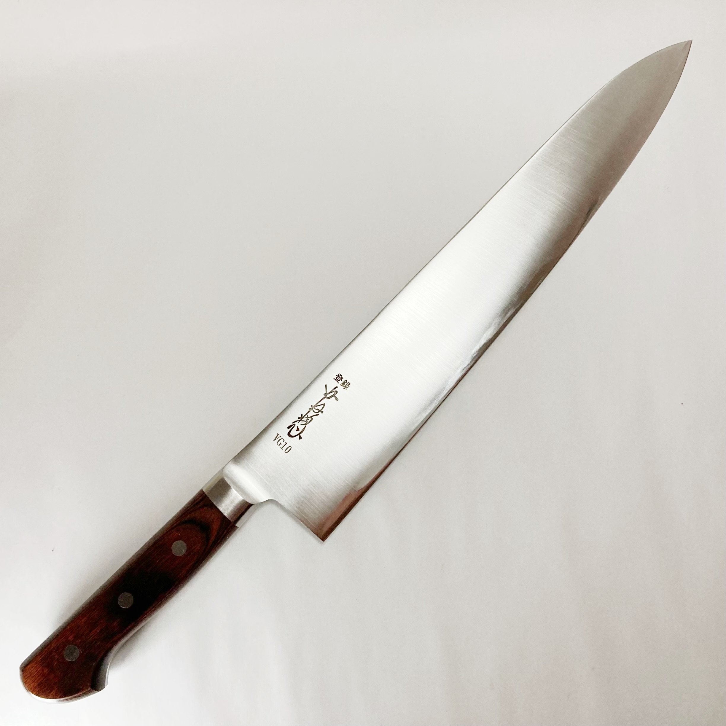 高級　御牛刀　本刃付　牛刀ツバ付き　300mm original