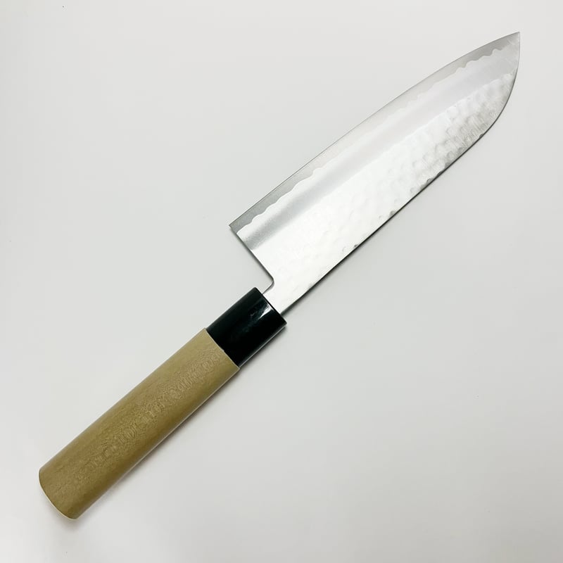 三徳包丁 ステンレス鋼 VG2 プラ柄 170mm 鎚目仕様 | 刃物の老舗 三徳包丁 ステンレス鋼 VG2 プラ柄 170mm 鎚目仕様 | 刃物の老舗