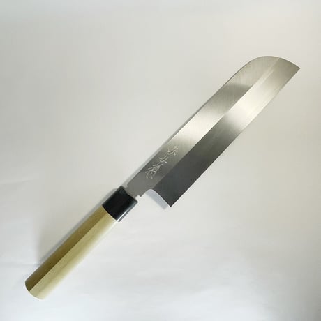 康之　鎌型薄刃包丁　本焼　粉鉄 本焼鎌形薄刃庖刀 – 包丁の築地正本