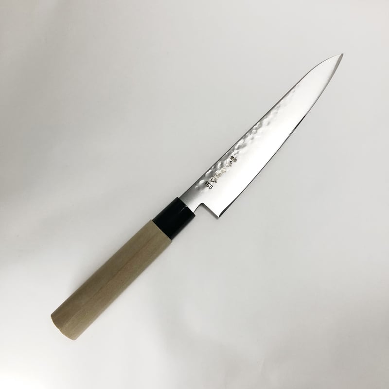 ペティナイフ ステンレス鋼 VG5 プラ柄 5寸（150mm） 鎚目仕様 | 刃物