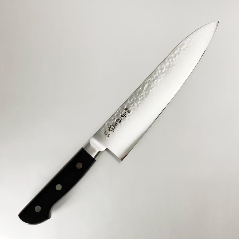 【新品未使用】牛刀包丁　槌目【日本製和包丁】DPゴールド鋼　口金付き imgrc0072023770.jpg
