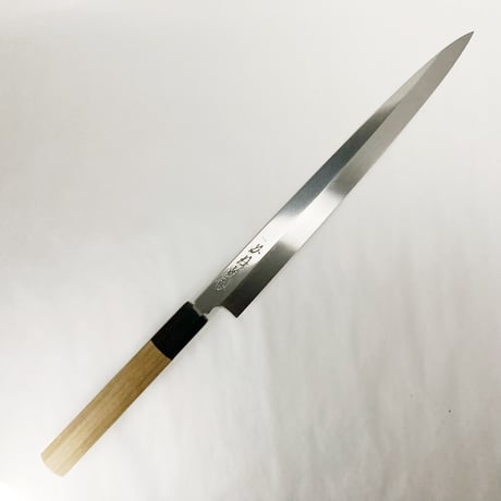 本焼鰒引 白鋼 水牛柄 9寸（270mm）