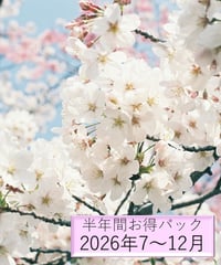 「うた」の広場（2026年7～12月の半年分）【お得パック】