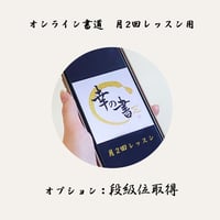月2回レッスン用【オプション：段級位取得】