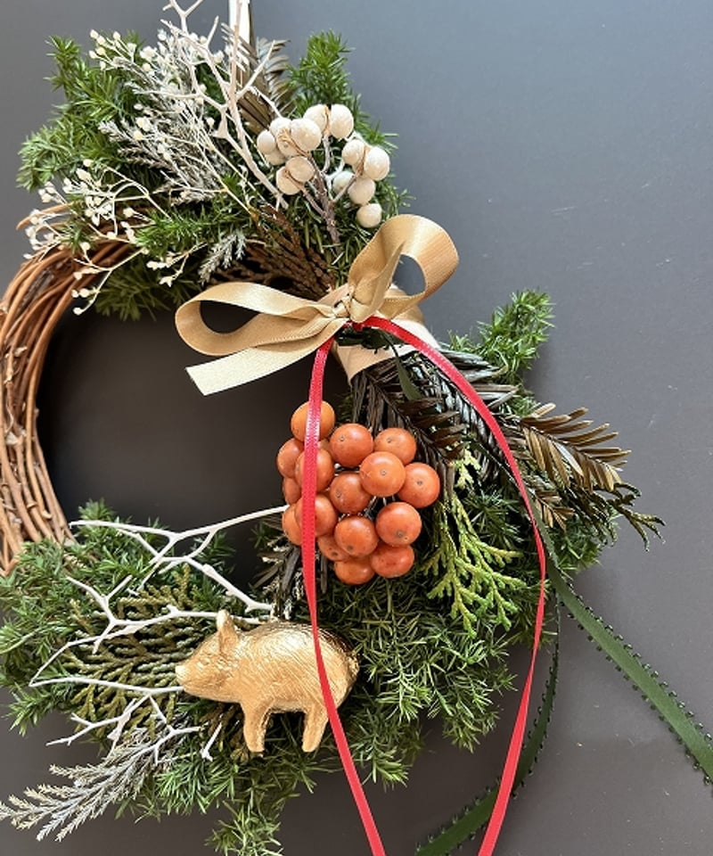 冬の森のリース 】 S Pig | Little Gardener