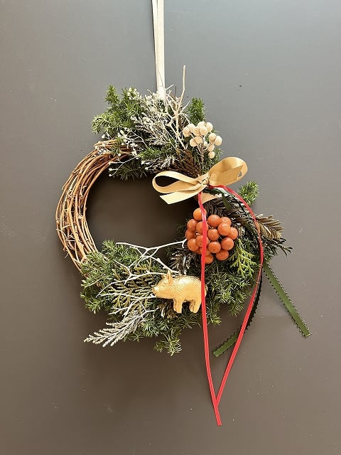 冬の森のリース 】 S Pig | Little Gardener