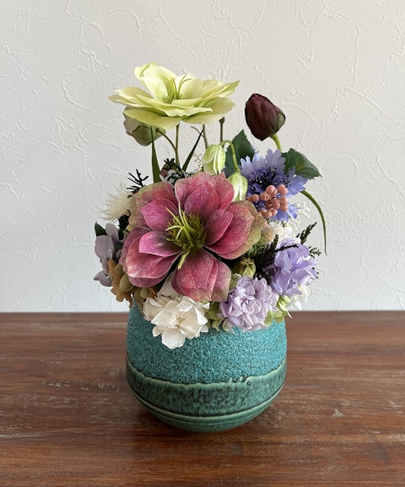 イタリア　クリスマスローズ　花瓶 Christmas rose / クリスマスローズ】 L フォレスト | Little