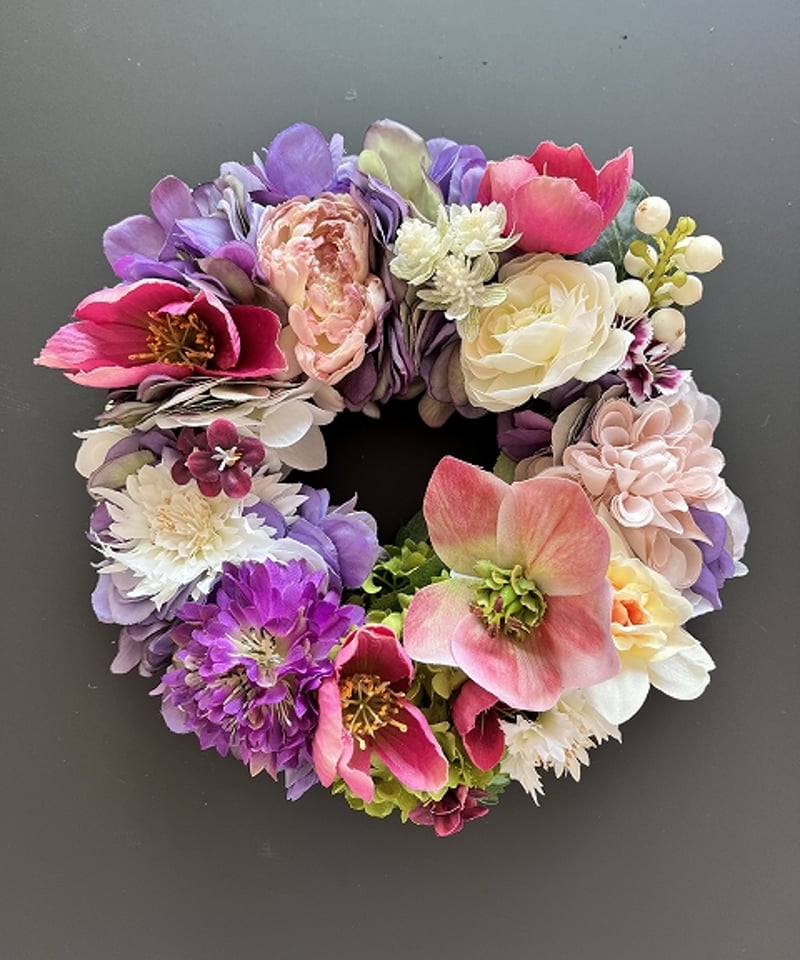 oh flowers / オーフラワーズ】 フラワーリース М クリスマスローズ