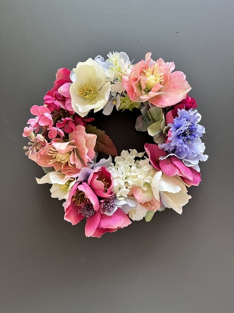 フラワー・リース oj oh flowers / オーフラワーズ】 フラワーリース S クリスマスローズ①