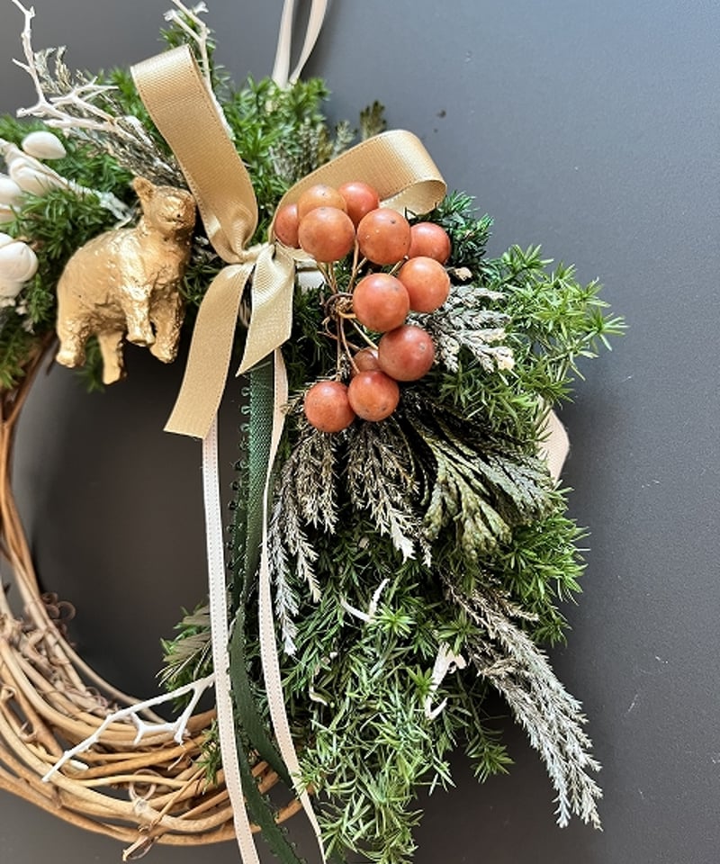 冬の森のリース 】 S シープ | Little Gardener