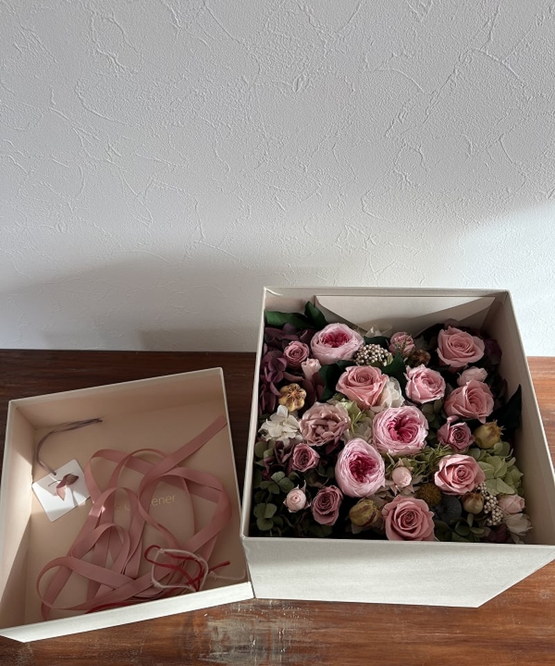 ○Dozen rose / ダズンローズ 12本のバラの花 （ピンク /ボックスアレン