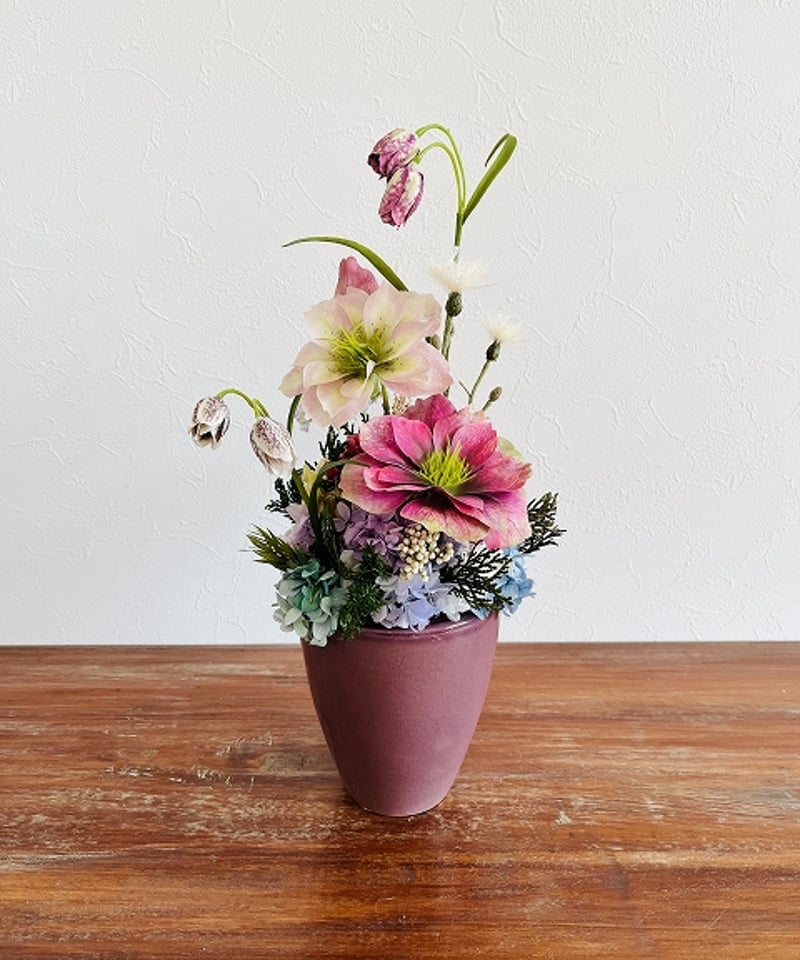 イタリア　クリスマスローズ　花瓶 Christmas rose / クリスマスローズ】 カナリア ヴィオレッタ | Littl