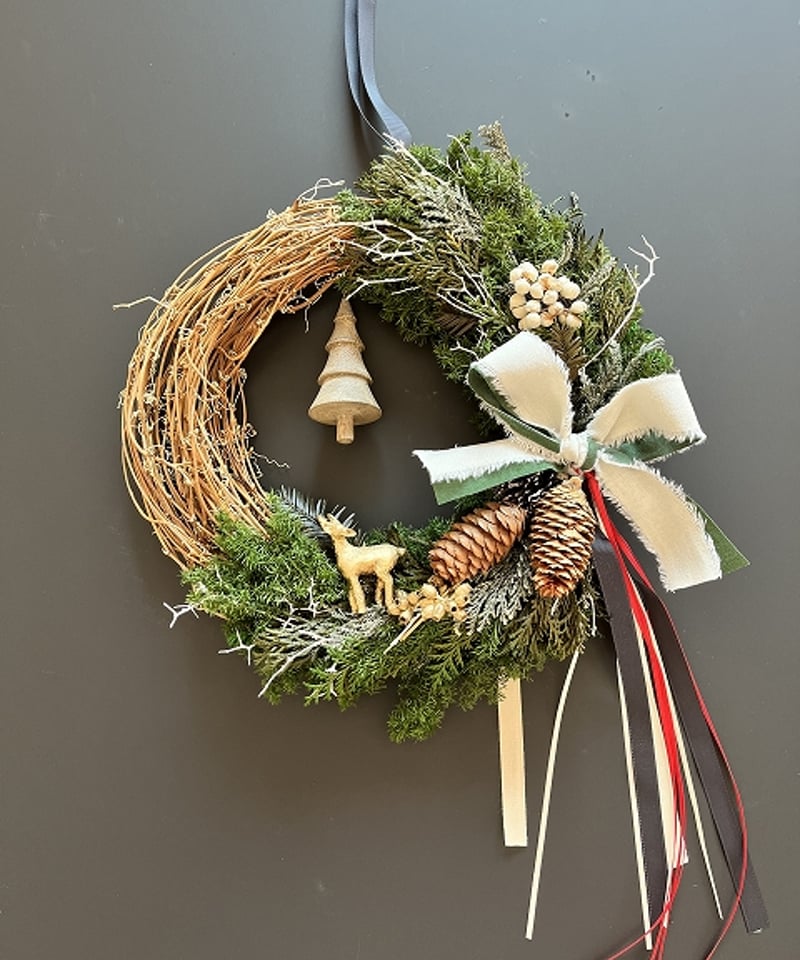 小さめ♪クリスマスリース♪♪ 冬の森のリース 】 L | Little Gardener