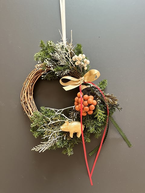 冬の森のリース 】 S Pig | Little Gardener