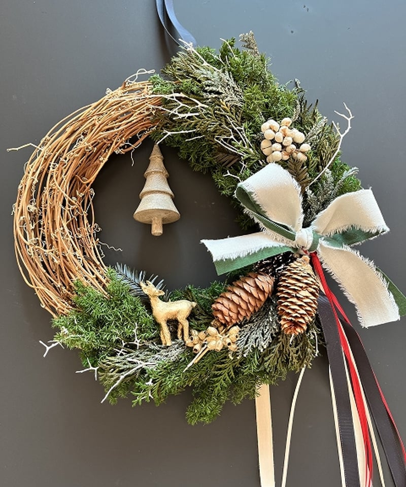 小さめ♪クリスマスリース♪♪ 冬の森のリース 】 L | Little Gardener