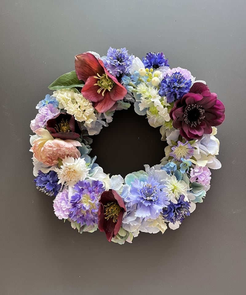 oh flowers / オーフラワーズ】 フラワーリース L クリスマスローズ