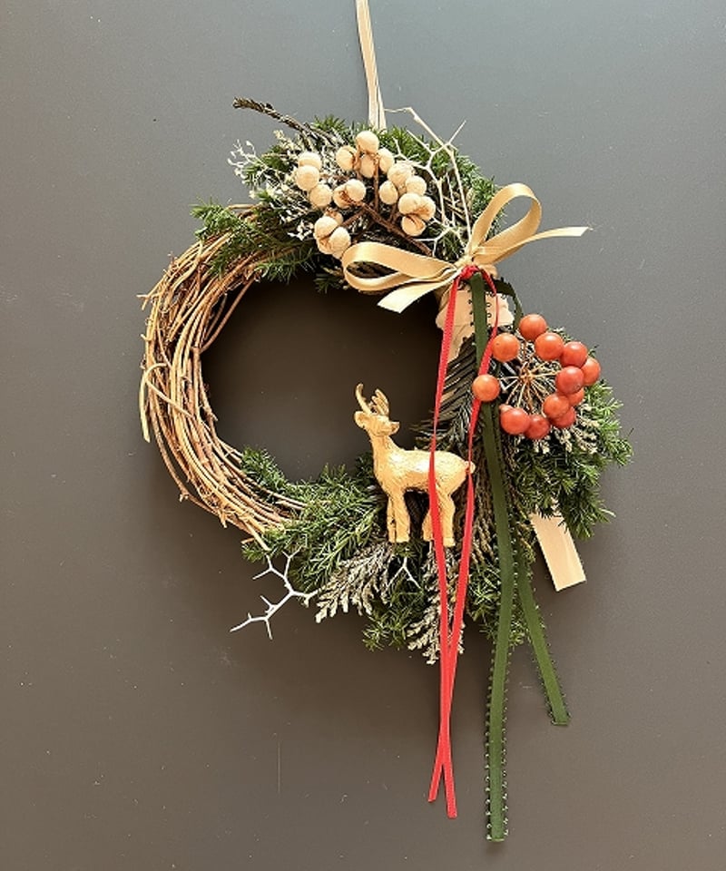 冬の森のリース 】 S トナカイ | Little Gardener