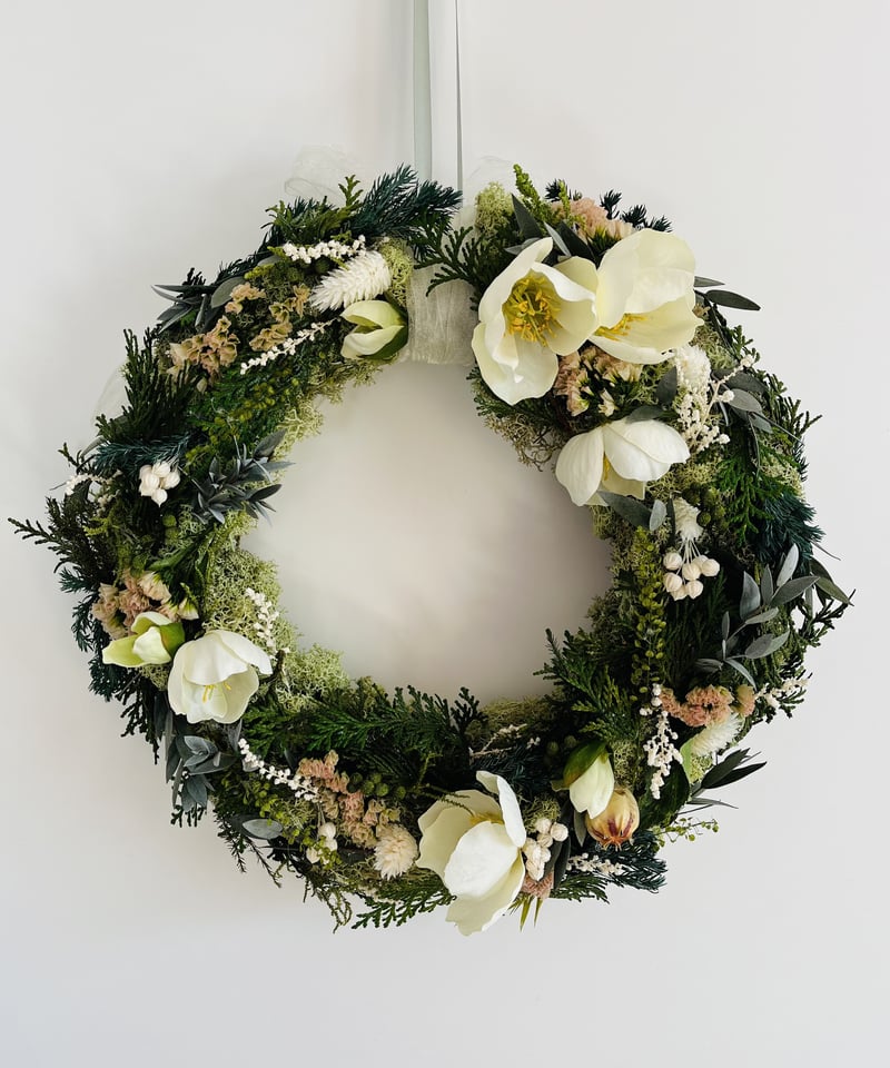 クリステル様専用☆白いトナカイ森のライトリース☆クリスマスリース