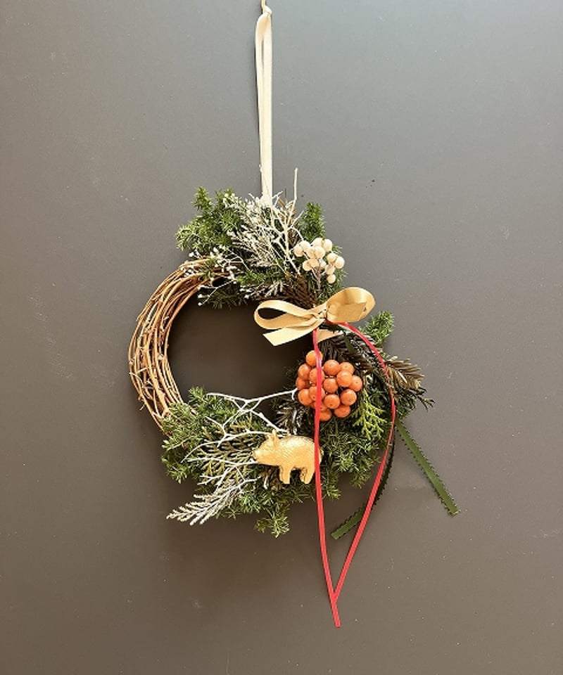 冬の森のリース 】 S Pig | Little Gardener