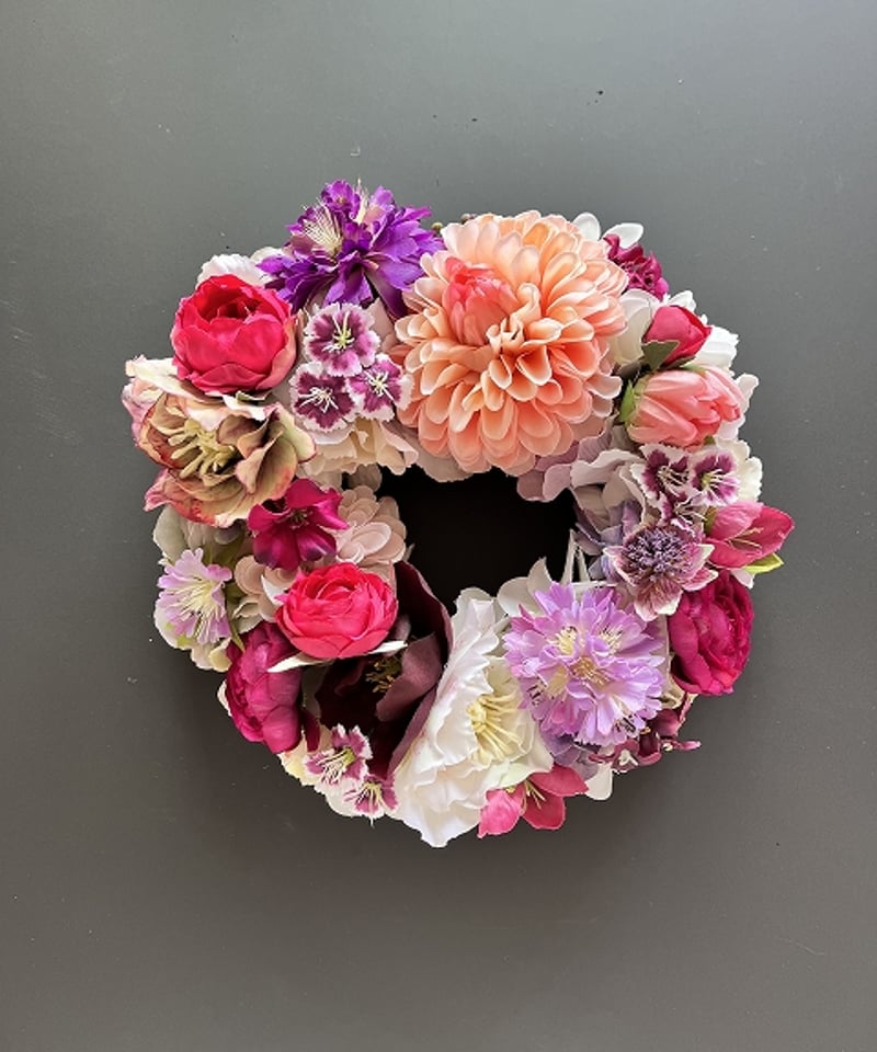 oh flowers / オーフラワーズ】 フラワーリース М ダリア