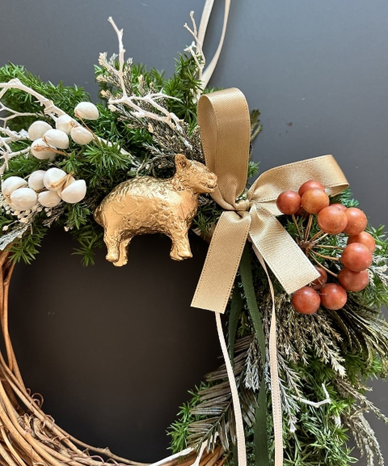 冬の森のリース 】 S シープ | Little Gardener