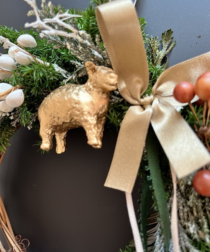 冬の森のリース 】 S シープ | Little Gardener