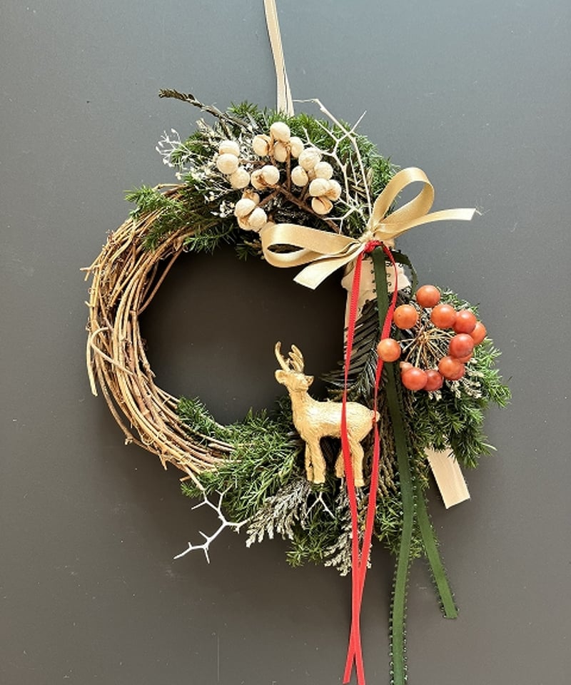 冬の森のリース 】 S トナカイ | Little Gardener