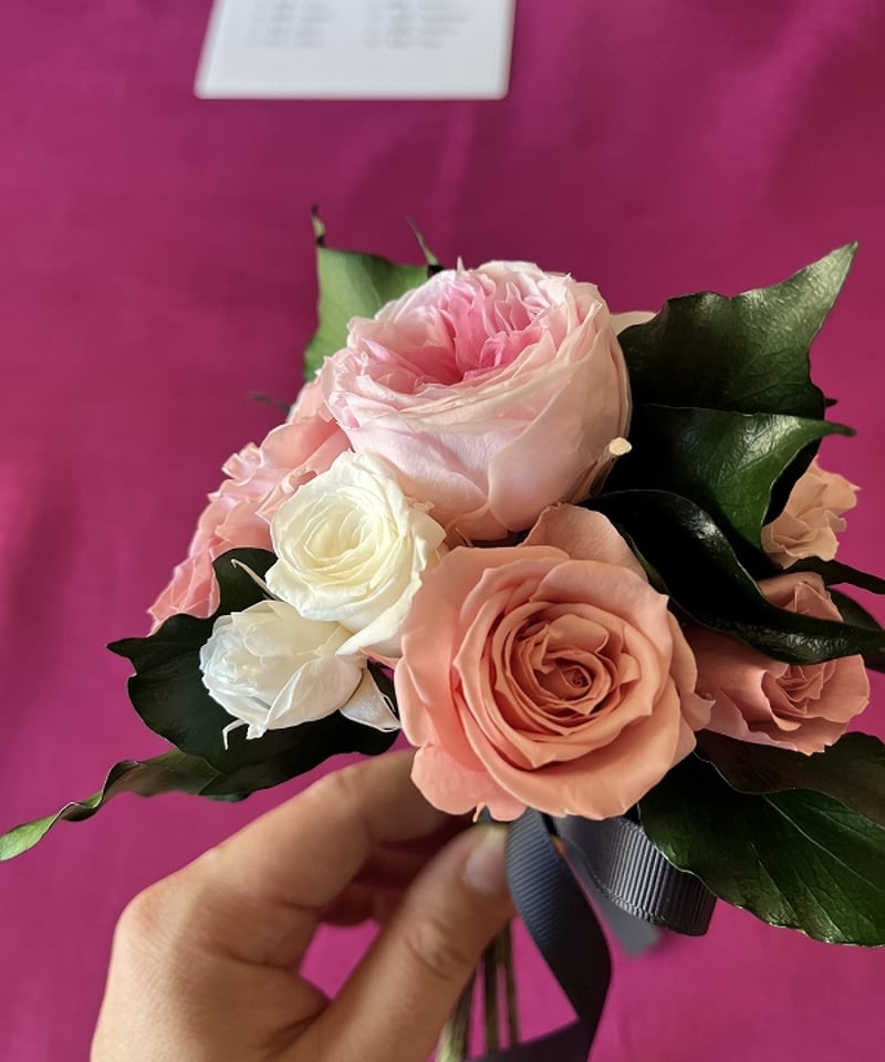 ○Dozen rose / ダズンローズ 12本のバラの花 （ピンク / ブーケタイプ