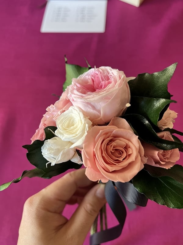 スワロフスキー ピンクローズ　ローズポット 薔薇 12本のバラ ○Dozen rose / ダズンローズ 12本のバラの花 （ピンク / ブーケ
