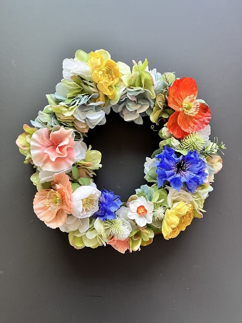 oh flowers / オーフラワーズ】 フラワーリース МL ポピー | Little