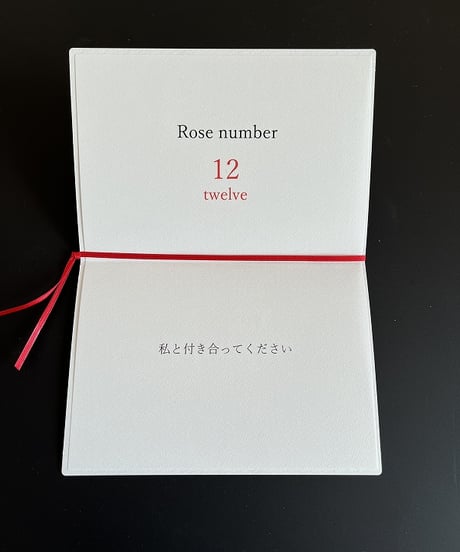 ●Rose number / ローズナンバー　ボックスアレンジメントМ（赤 / ～19本）