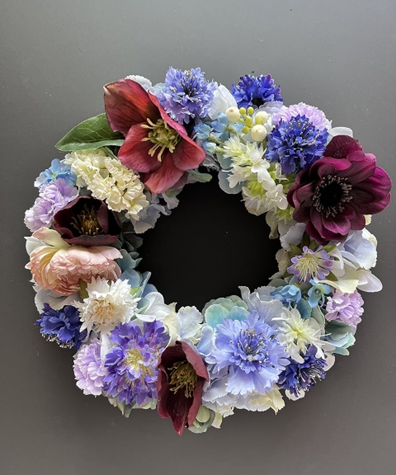 oh flowers / オーフラワーズ】 フラワーリース L クリスマスローズ