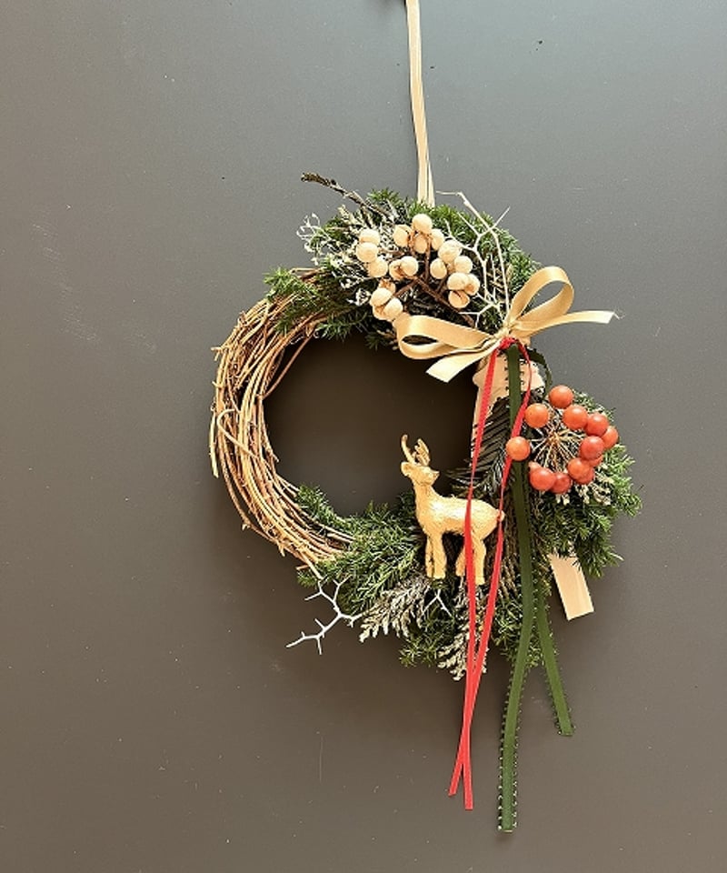 冬の森のリース 】 S トナカイ | Little Gardener
