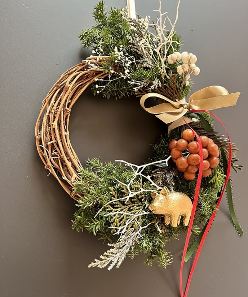 冬の森のリース 】 S Pig | Little Gardener