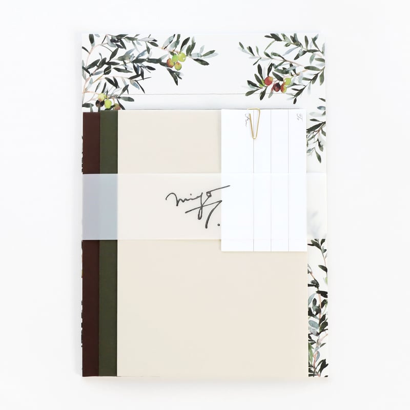 カフェ・ヴィヴモン・ディモンシュ★ダイカットレターセット MY HOME in文具の森ギフト館