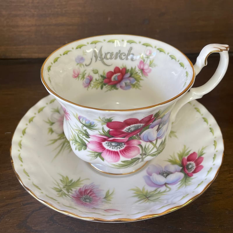 ROYAL ALBERT ロイヤルアルバート マンスリー カップ&ソーサー March 