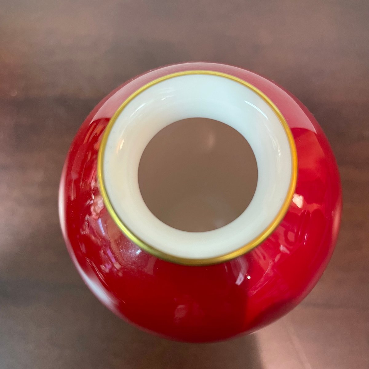 Noritake ノリタケ スタジオライン 辰砂 花瓶 ボーンチャイナ