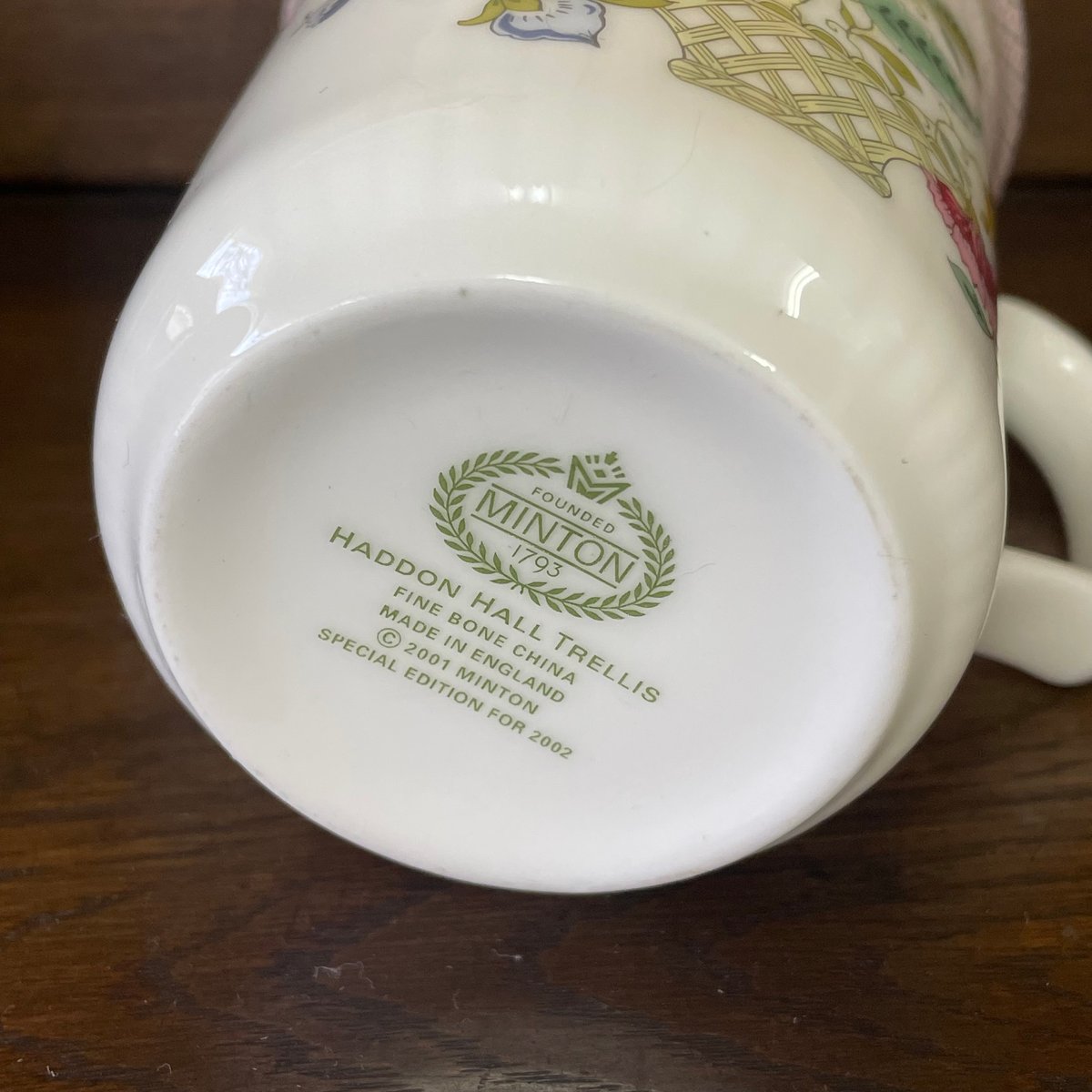 『MINTON』ミントン　トレリスブリストルマグ MINTON ミントン Minton 2001年 英国製 ハドンホール トレリス