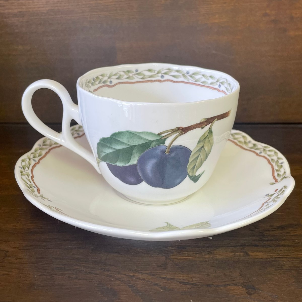 Noritake ノリタケ プリマチャイナ ロイヤルオーチャード 9416 カップ&ソーサー ...