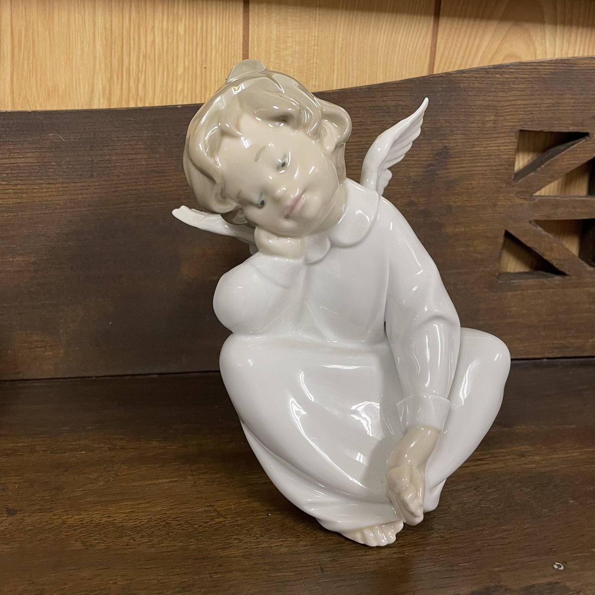リヤドロ 天使 なんとかなるよ フィギュリン エンジェル 陶器人形 - 置物