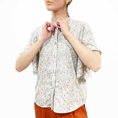 fl-shs102 Sleeve ruffle blouse